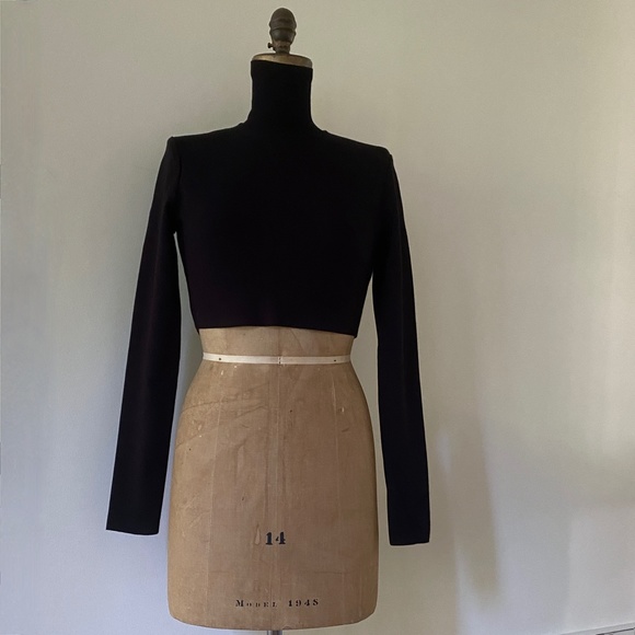 Zeynep Arcay Cropped Knit Turtleneck Sweater US8 New With Tags - Picture 11 of 16